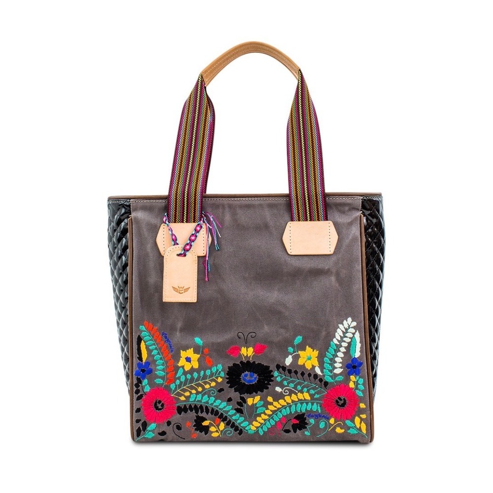 Consuela Silverlake Classic Tote Playa Collection Embroidered Floral